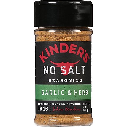 Kinders Spice No Salt Garlic Herb - 2.4 OZ - Image 2