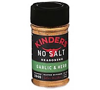 Kinders Spice No Salt Garlic Herb - 2.4 OZ