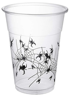 Party Essentials Spider Print Cups - 20CT - Image 1