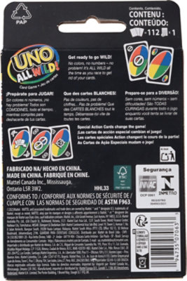 Mattel Uno All Wild! Card Game - Each - Image 4