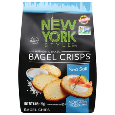 New York Style Sea Salt Bagel Crisps - 6 OZ - Image 1