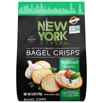 New York Style Bagel Crisps Roasted Garlic - 6 OZ - Image 3