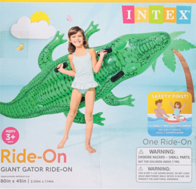 Intex Giant Gator Ride On Pool Float 1 Count - Each - Image 4