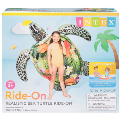 Intex Realistic Sea Turtle Ride On Pool Float 1 Count - Each - Image 3