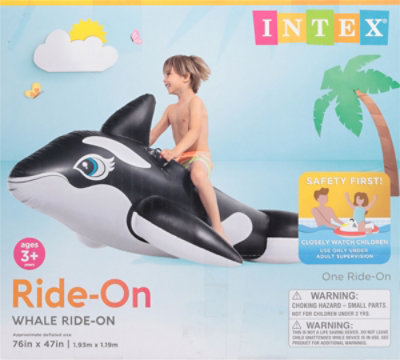 Intex Orca Whale Ride On Inflatable for Ages 3 and Up - Each - Image 4