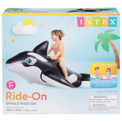 Intex Orca Whale Ride On Inflatable for Ages 3 and Up - Each - Image 2