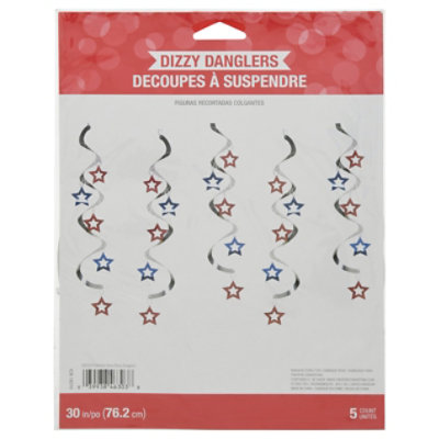 Patriotic Dizzy Danglers - 5 Count - Image 3