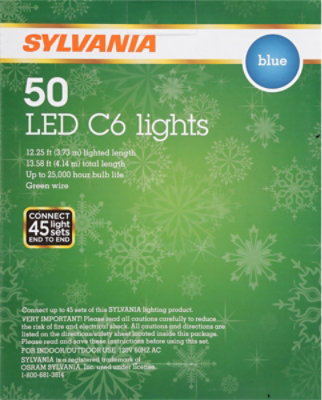 Inl 50ct Led C6 Lights Blue - EA - Image 3