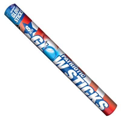 Patriotic Glow Sticks - 8 Count - Image 1