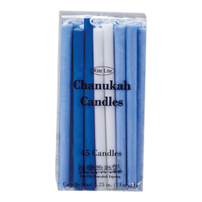 Shu Dlux Bw Chanukah Candles - EA - Image 1