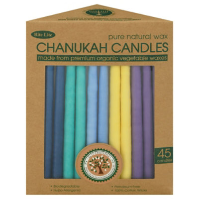 Chanukah Candles Color Pure Veg Wax - EA - Image 3