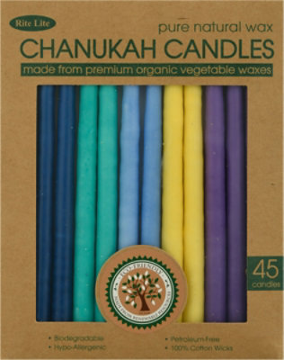 Chanukah Candles Color Pure Veg Wax - EA - Image 2