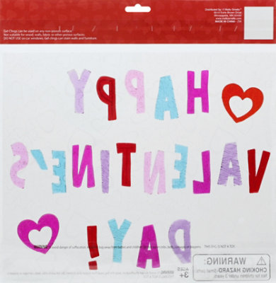 Mel 12inx12in Val Day Cling - EA - Image 4