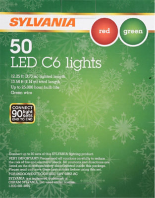 Inl 50ct Led C6 Lights Red Grn - EA - Image 3