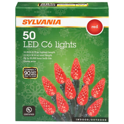 Inl 50ct Led C6 Lights Red - EA - Image 2