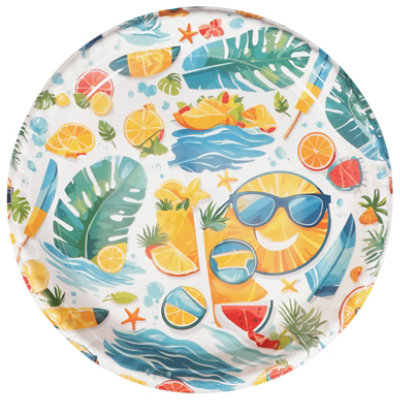 Signature SELECT Plastic Summer Round Tray - Each - Image 2