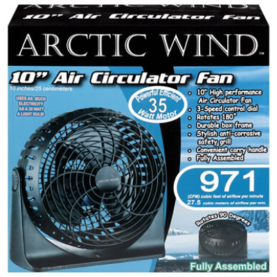 Suva 10in Air Circulator Blk - EA - Image 1
