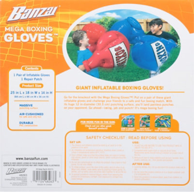 Banzai International Mega Boxing Gloves 1 Count - Each - Image 4