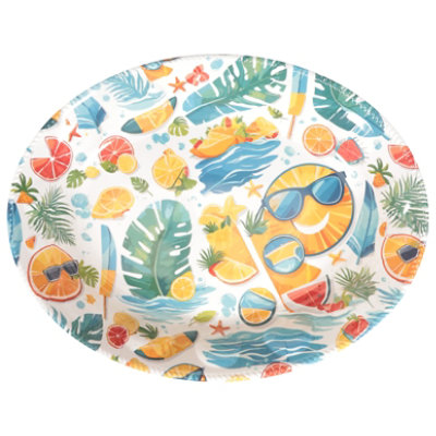 Signature SELECT Plastic Summer Oval Tray - Each - Image 3