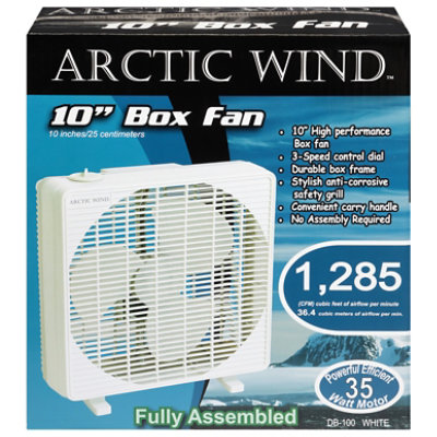 Suva 10in Box Fan White - EA - Image 2