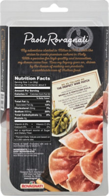 Paolo Rovagnati Prosciutto Crudo Dry-cured Ham Gran Milano - 3 OZ - Image 6