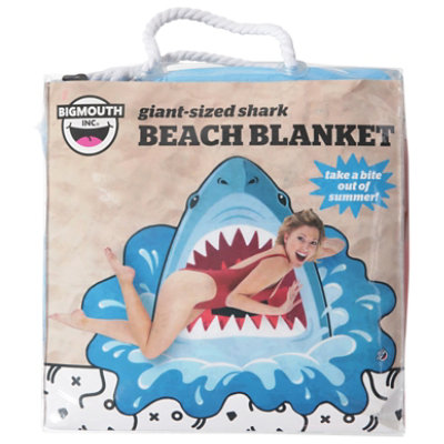 Bigmouth Inc. Giant Shark Beach Blanket - Each - Image 1