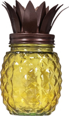 Home Essentials Brands Pineapple Glass Tabletop Torch 1 Count - Each - Image 4