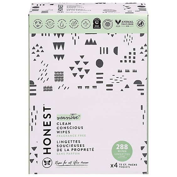 Honest Plant Based Baby Wipes - 288 CT