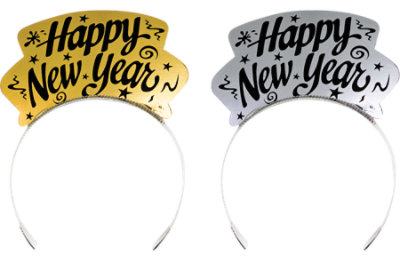 Silver Gold New Year Tiara Styles May Vary 1 Count - Each - Image 1
