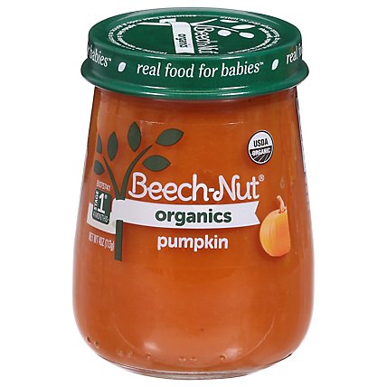 Beechnut Org St 1 Pumpkin Baby Food Jar - 4 OZ - Image 2