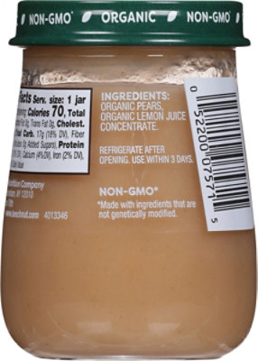 Beechnut Org Stg 1 Pear Baby Food Jar - 4 OZ - Image 5