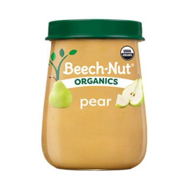 Beechnut Org Stg 1 Pear Baby Food Jar - 4 OZ - Image 1