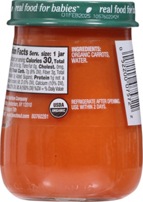 Beech-Nut Organics Stage 1 Carrots Baby Food - 4 Oz - Image 5