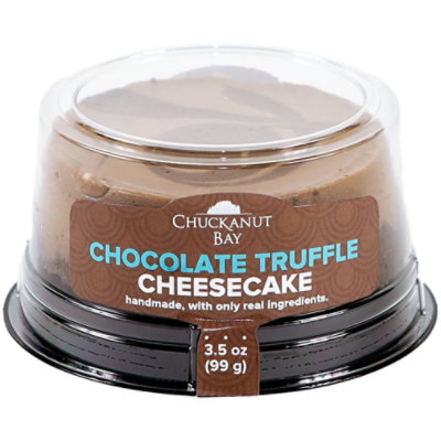 Chocolate Truffle Cheesecake 3 Inch - 3.5 OZ - Image 1