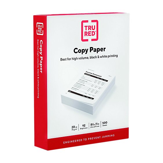 Copy Paper White 8.5x11in - 500 CT