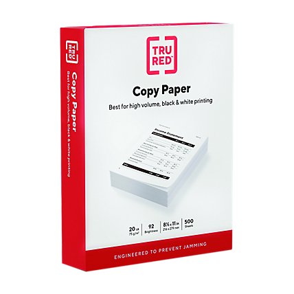 Copy Paper White 8.5x11in - 500 CT - Image 1