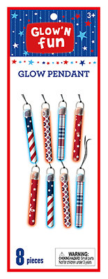 Glow 'N Fun Patriotic Glow Pendant - 8 Count - Image 1