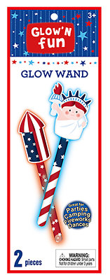 Glow 'N Fun Patriotic Glow Wands - 2 Piece - Image 1