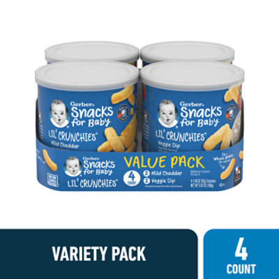 GERBER® LIL' CRUNCHIES®, Veggie Dip, Toddler Snacks 42 g, 42 GR 