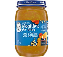 Gerber 3rd Foods Mac & Cheese with Vegetables Mealtime Jar for Baby - 6 Oz