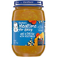 Gerber 3rd Foods Mac & Cheese with Vegetables Mealtime Jar for Baby - 6 Oz - Image 1