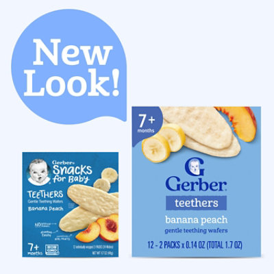 Gerber Banana Peach Snack Box for Baby Teethers - 12-1.7 Oz - Image 3