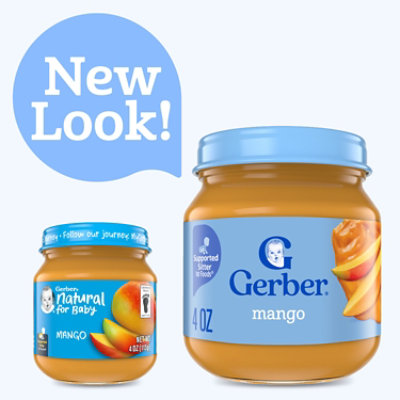 Gerber 1st Foods Natural Mango Baby Food Jar - 4 Oz - Image 3