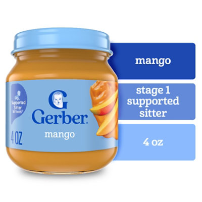 Gerber 1st Foods Natural Mango Baby Food Jar - 4 Oz - Image 1