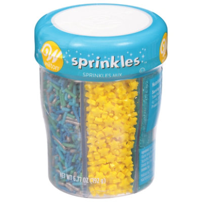 Wilton Sprinkle Mix Primary Blues 6 Cell - EA - Image 1