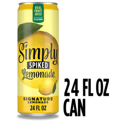 Simply Spiked Signature Lemonade 5% ABV Cans - 24 Fl. Oz. - Image 1