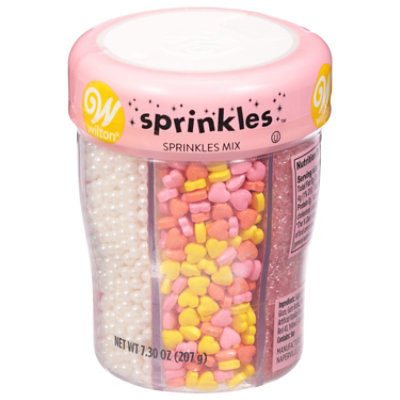 Wilton Sprinkle Mix Primary Pink 6 Cell - 7.3 OZ - Image 3