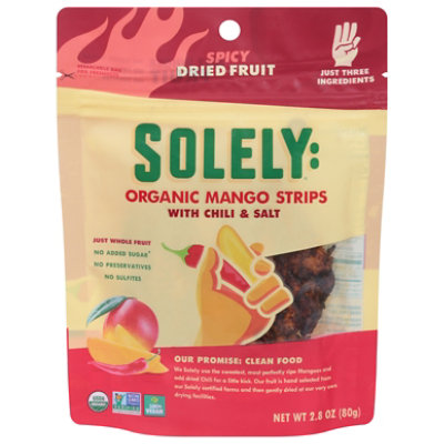 Solely Fruit Dried Mango Strips With Chili And Salt Organic - 2.8 OZ - Image 3