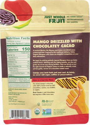 Solely Fruit Dried Mango Strips Drizzled With Cacao Organic - 2.8 OZ - Image 6