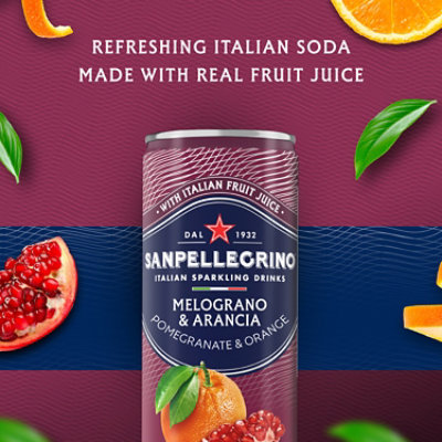 Sanpellegrino Melograno & Arancia Sparkling Beverage Can - 24-11.15 Fl. Oz. - Image 3